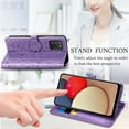 thumbnail image 5 of Samsung Galaxy A03S Cartoon Girl Wallet Case,Cat Dog Style Flip Phone Cover with ID Card Holder & Kickstand PU Leather Magnetic Clasp Cases for Samsung Galaxy A03S MG Purple, 5 of 14
