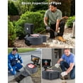 thumbnail image 3 of Aoile 100Ft Sewer Camera with 512Hz Locator, Snake Camera with Self Leveling, 9" Touch HD Screen Pipe Camera w/DVR & Adjustable LEDs for Drainage, Pipes, Sewer Lines, 3 of 9