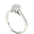 thumbnail image 2 of Imperial 1/2Ct TDW Diamond 10k White Gold Cluster Engagement Ring (H-I, I2), 2 of 5