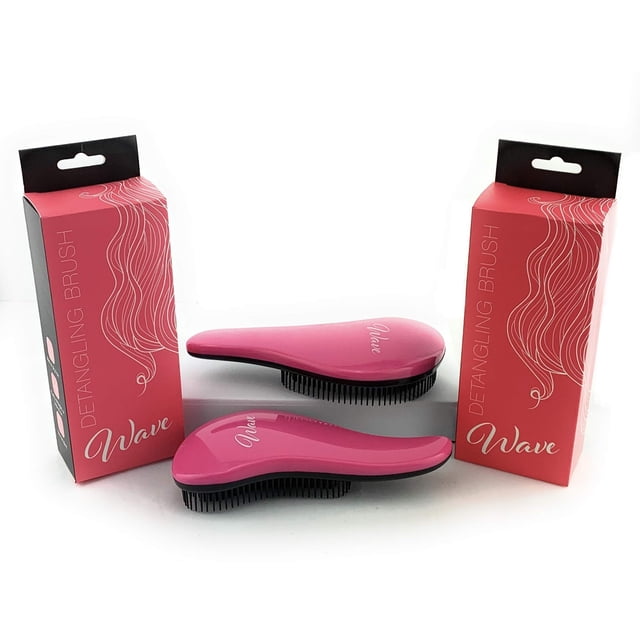 G.B.S Pack de 2 Cepillos Desenredantes Ondas Rosa