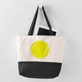 thumbnail image 5 of CafePress - Tennis Ball Plain - Two Tone, 100% Cotton, Zipper Tote Bag, 5 of 6