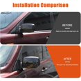 thumbnail image 2 of TINKI Side Door Rear View Mirror Cap Cover Trim Compatible with Honda Pilot 2003 2004 2005 2006 2007 2008 Accessories, 2 of 7