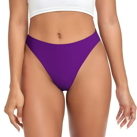 Sigee Purple for Women s G-String Panty  Low Rise  Soft Lace Perfect for Everyday Wear or Special Occasions-Medium