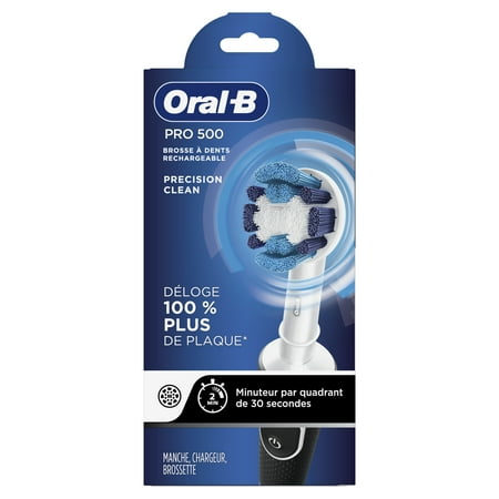 Oral-B Pro 500 Precision Clean Rechargeable Electric Toothbrush, 1 Ct