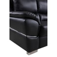 thumbnail image 6 of Titan Furnishings Modern Leather Upholstered Sofa & Loveseat Set in Black, 6 of 27