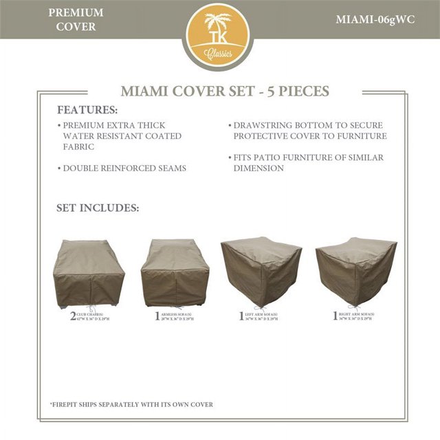 Ensemble de Housse de Protection MIAMI-06g