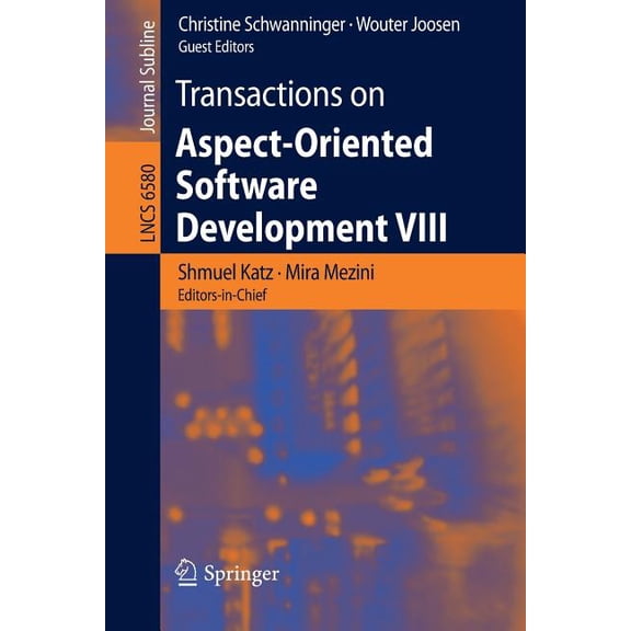 Transactions on Aspect-Oriented Software Development VIII, (Paperback)