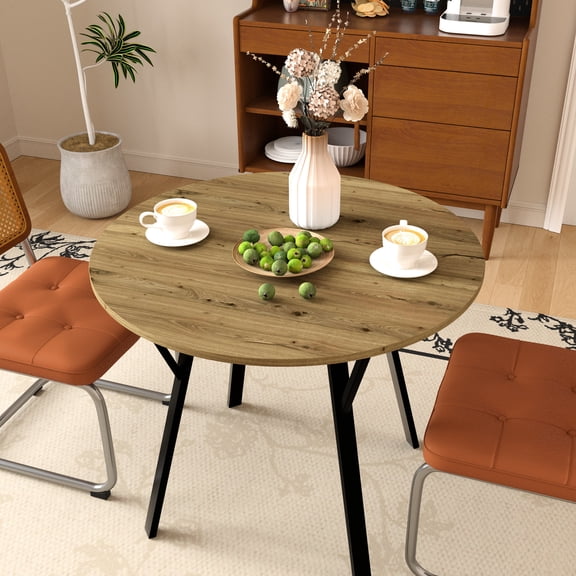 High - Quality Round Dining Table | Seats 4, Blends in Kitchen Decor