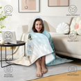 thumbnail image 4 of Fashion Sea Turtle Wearable Blanket Hoodies for Women Men Adults Sea Turtle Lovers Cozy Plush Shells Sea Turtles Hooded Blankets for Home Camping Decor Birthday Mom Mother's Day Gifts 50X60 Inch, 4 of 5