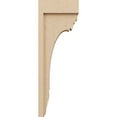 thumbnail image 3 of 4"W x 8"D x 24"H Thin Warren Rough Cedar Woodgrain TimberThane Corbel, Primed Tan, 3 of 6