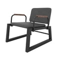 thumbnail image 3 of Manhattan Comfort Whythe Fauteuil d'Appoint Bas en Cuir PU 1.0 Noir, 3 of 3