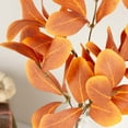 thumbnail image 6 of 4pc Silk Orange Eucalyptus Stems - for Fall Decor - Factory Direct Craft, 6 of 7