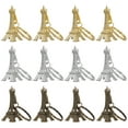 thumbnail image 1 of CIMAXIC keyring 12pcs Retro Keyring Eiffel Tower Key Chain Mini Keychain Pendant Decorations (Golden/Silver/Bronze),3.94"X0.79"X1.97", 1 of 5