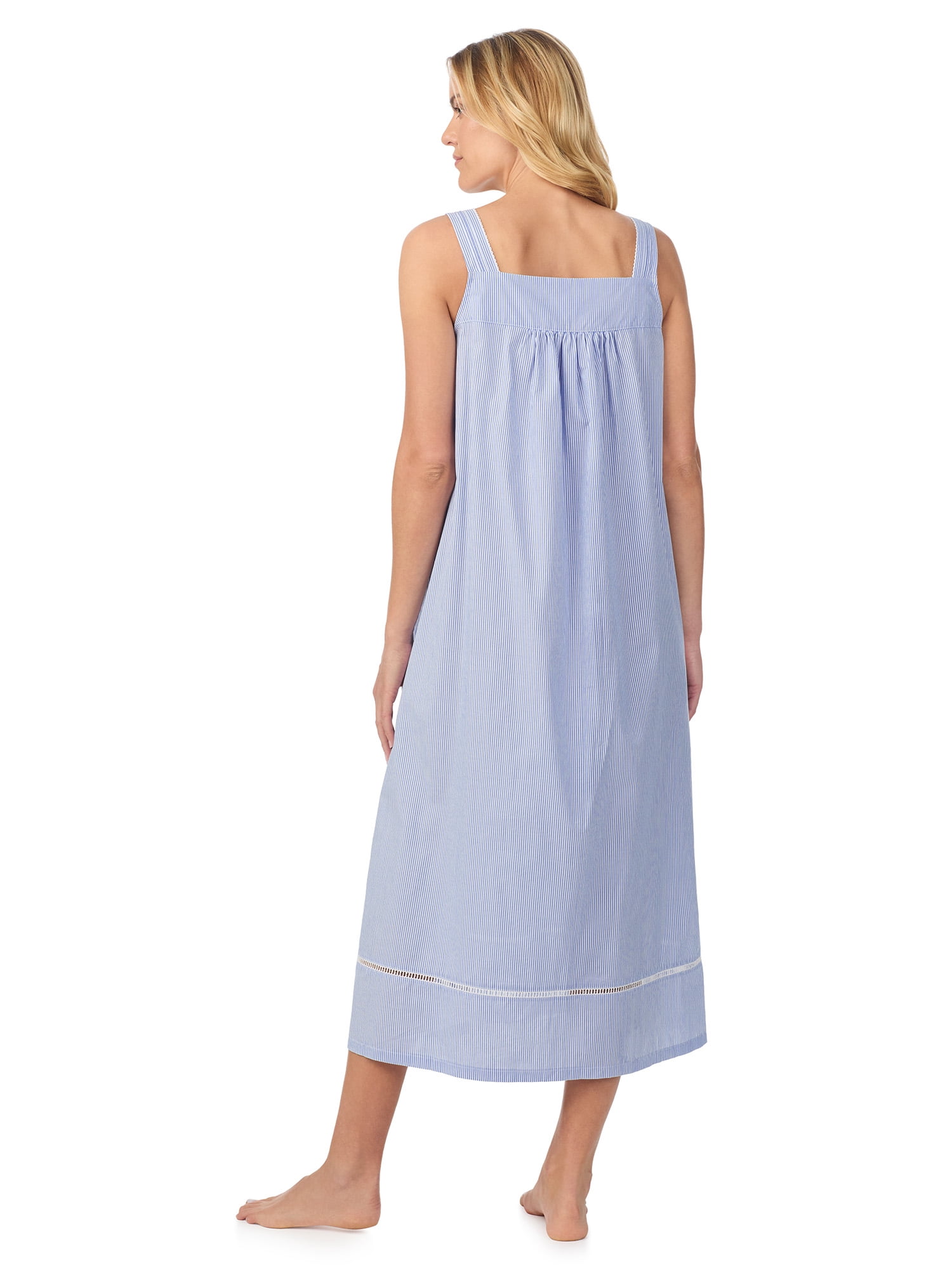 Aria Women's Lightweight Cotton Woven 50" Ballet Nightgown, Sizes XS-5X