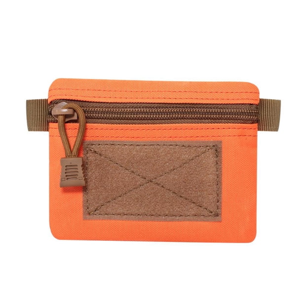 bolsa al aire libre Acampar al aire libre EDC Molle Wallet Mini Monedero portátil Cintura Bolsa Naranja JShteea El nuevo