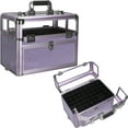 thumbnail image 1 of Purple Krystal Pro Nail/Makeup Case, 1 of 4