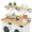 Natural, variant on Advwin 54" Washer Dryer Countertop with Hanging Rod & Storage Shelves, Laundry Room Countertop Set, Washer and Dryer Topper with Anti-Slip Pads, Black