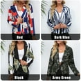 thumbnail image 3 of dodocool Blazer à Imprimé pour Femmes, Manches Longues Cranté, Veste Décontractée, 3 of 7