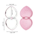 thumbnail image 2 of Unique Bargains Portable Heart Shaped Makeup Mirror Pink 1 Pc, 2 of 5
