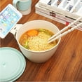thumbnail image 7 of 2 Pack Noodle Bowl With Lid, 40 OZ Large Microwave Wheat Straw Soup Bowl with Phone Holder, Instant Noodle Bowl for Soup, Noodles, Ramen, 7 of 7
