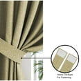 thumbnail image 3 of Casableu 50" W x 108" L 85% Blackout Curtains, Set of 2, Thermal Insulated (Green ), 3 of 8