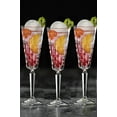 thumbnail image 3 of Elegant and Modern Italian Crystal Glass Set for Hosting Parties and Events - Etna Set of 6 Flute Goblets, 3 of 4