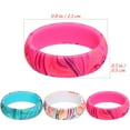 thumbnail image 2 of SOPOTUTU 3Pcs Cute Silicone Rings Women Assorted Color Bohemian Style Comfortable for Women Jewelry Collection, 2 of 8