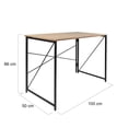 thumbnail image 3 of Mesa Plegable Escritorio Industrial Rack&Pack Negro Minimalista Lujo, 3 of 5