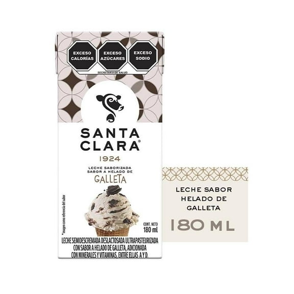 Leche saborizada Santa Clara sabor galleta 180 ml