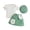 Green, variant on Akiihool Teen Girl Outfits Girl's 2 Piece Outfit Hawaiian Tropical Crop Cami Tops and Boho Pants Set (Purple,3 Years)