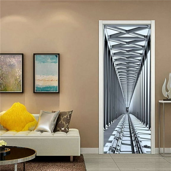 New D Wallpaper On the Door Sticker Bedroom Home Design ration Poster Selfadhesive PVC Wallpaper Wal