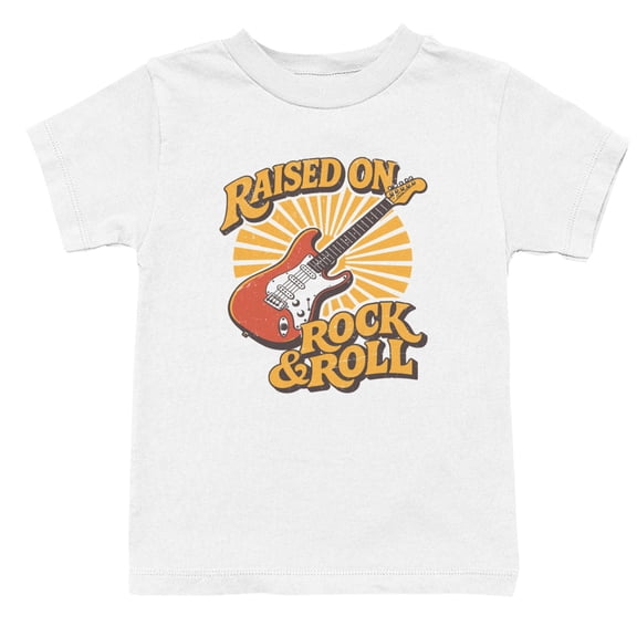 Raised On Rock & Roll Retro Youth's White T-shirt