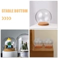 thumbnail image 5 of Clear Glass Display Dome with Base for Decoration Transparent Box Case for Crafts 3 Pieces, 5 of 6