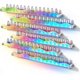 thumbnail image 2 of 6 Pack Large Iridescent Clear Acrylic Wall Mounted Floating Rack, Nail Polish Storage Rack, Room Wall Display Bookshelf, Modern 15 Inch Thickened Bath, 2 of 5