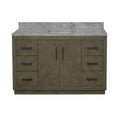 thumbnail image 6 of Peyton 60" Single Bathroom Vanity with Gray Oak Cabinet and Carrara Marble Top, 6 of 6
