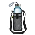 thumbnail image 5 of REGALWOVEN Water Bottle Bag, Mesh Portable Holder Adjustable Strap for Hiking and Camping Black, 5 of 6