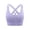 Purple, variant on Sports Bras for Women Padded Medium Support Criss Cross Strappy Bra Seamless High Impact Yoga Exercise Athletic Bras Yellow L