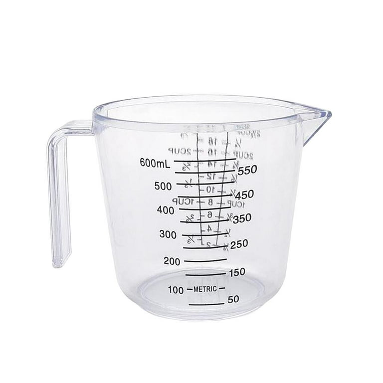 Lighweight Measuring Cup with Handle & Milk Liquid Measure Preparation  600ml 