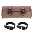 thumbnail image 2 of Filfeel Motorcycle Saddle Bag,Brown PU Leather Side Saddle Bags Tool Storage Pouch Retro Style Universal For Motorcycle, 2 of 8