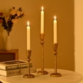 thumbnail image 3 of 3pcs Iron Taper Candle Holder for Party Decor, Antique Candle Holders for Christmas, Halloween, Wedding, Dinning Party, Mother's Day Decoration, 3 of 14