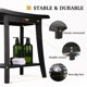thumbnail image 5 of Banco de ducha Unibambou Bamboo con estante de almacenamiento negro impermeable, 5 of 7