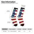 thumbnail image 2 of Balery Vintage American Flag Calcetas Largas con Estampado para Hombre y Mujer – Suaves y Transpirables, Talla Única (US 5-11), 2 of 6