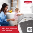 thumbnail image 4 of Rubbermaid Soft Foam Tub Mat, Non-Slip Bath Mat with Quick-Drain Holes, BPA-Free TPE, 35.88" x 17", Grey, 4 of 11