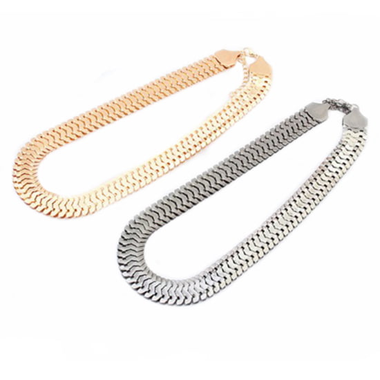 UK_ Women's Fashion Luxury Choker Thick Chain Link Bib Necklace Jewelry Gift Dre 