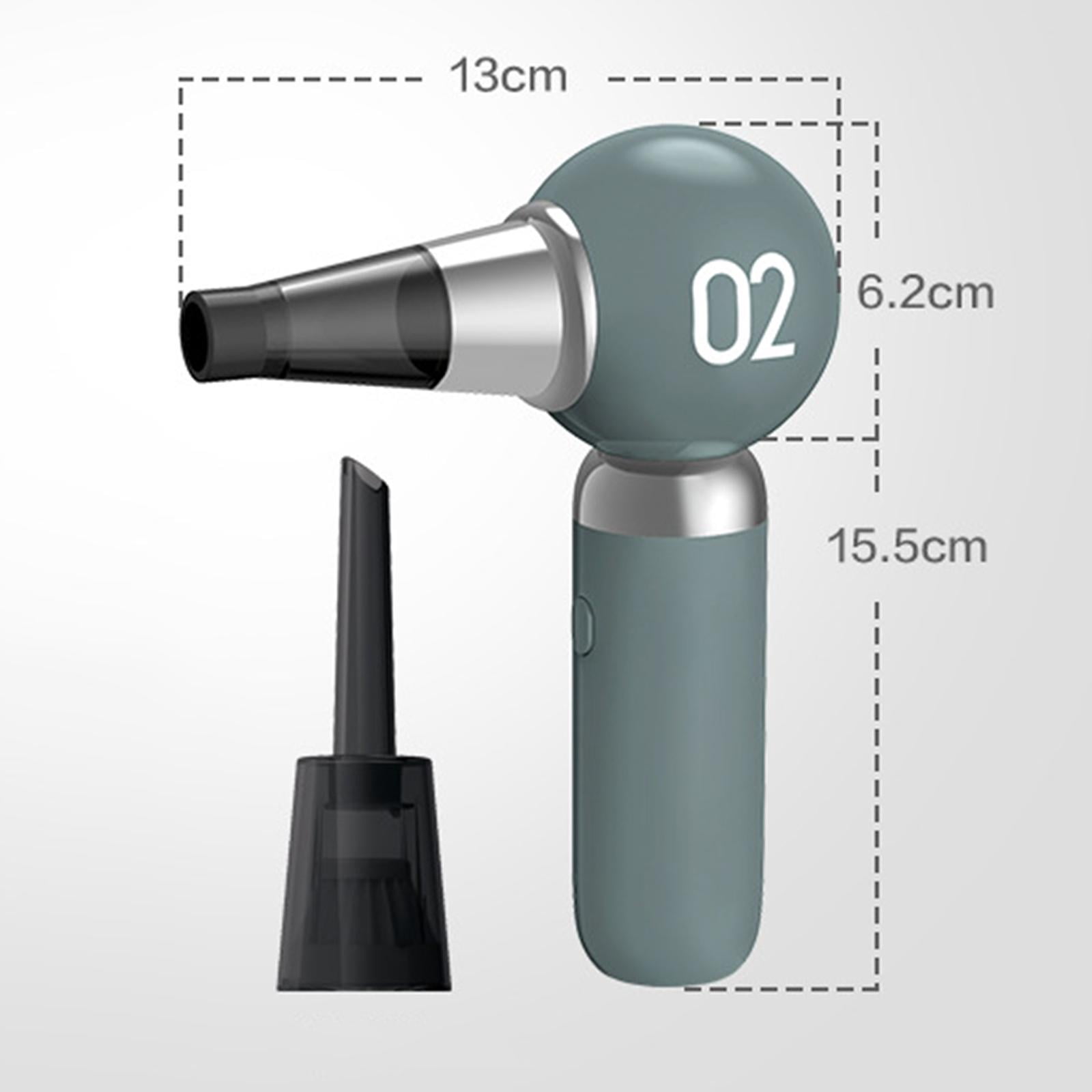 Fiocias Electric Air Duster Air Blower Mini Fan Dust Blower Portable Turbofan Air Duster