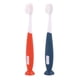 thumbnail image 1 of Cepillo dental suave para niños de 6 a 12 años, diseño ergonómico en colores naranja y azul, pack de 2 unidades, ideal para el cuidado de dientes infantiles., 1 of 6