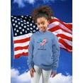 thumbnail image 2 of Happy 4th Of July Cartoon Heart Hoodie Juniors -Image by Shutterstock,  x-Large, 2 of 4