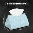 thumbnail image 6 of Goofa Cute Bunny Pattern Triangle Square Tissue Box Cover, Modern PVC Leathe Facial Paper Holder,Decorative Holder/Organizer for Bathroom Vanity Countertop, 6 of 9