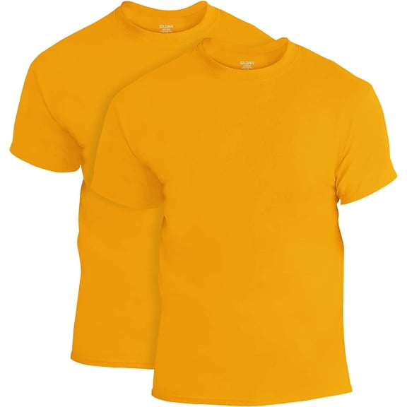 Gildan Men's DryBlend T-Shirt, Style G8000, 2-Pack, Gold, Large