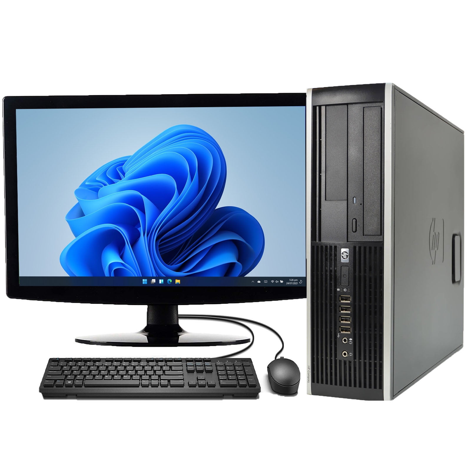 scherp deelnemer En team Used HP Elite Windows 11 Pro Desktop Computer with an Intel Quad Core i5  CPU 4GB RAM 250GB HD DVD-RW Wifi and a 19" LCD -Used Computer with 1 Year  Warranty! -